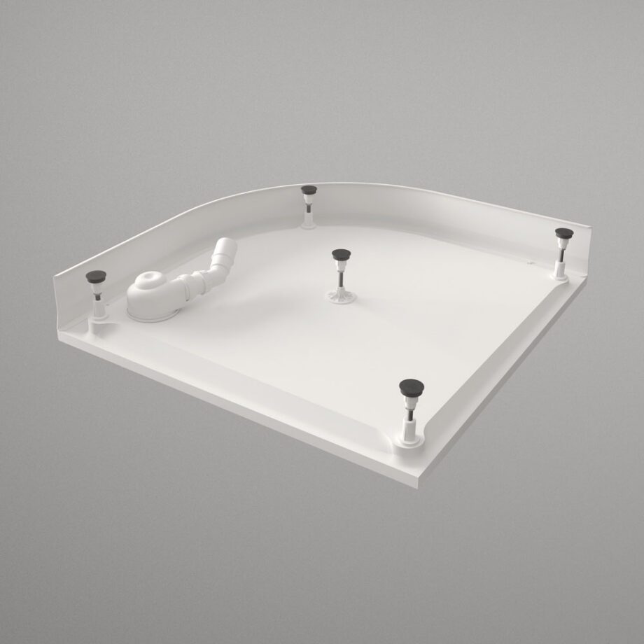 Ümar dušialus PAA CLASSIC RO 100 R550, 100×100 cm, kivimass – vaade 3 Ümar dušialus PAA CLASSIC RO 100 R550, 100x100 cm, kivimass – vaade 3
