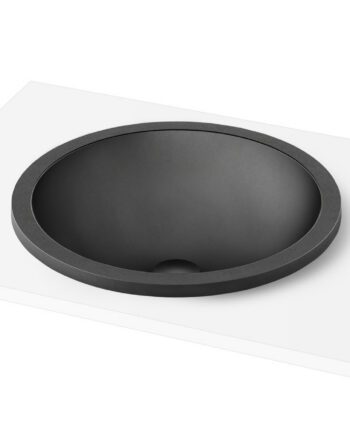Uputatav valamu PAA ROUND IN Ø44 cm, must Graphite