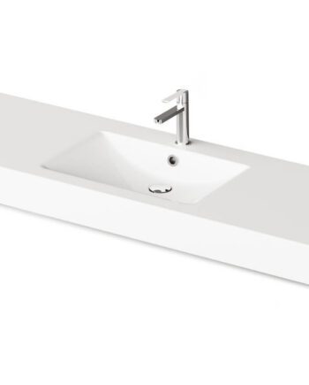 Valamu tööpinnaga PAA LONG STEP 150, kauss keskel