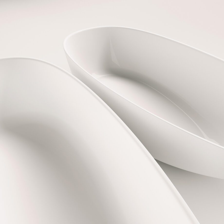 Eraldiseisev kivivann PAA BELLA OVO 170x80 cm, läikiv kivimass