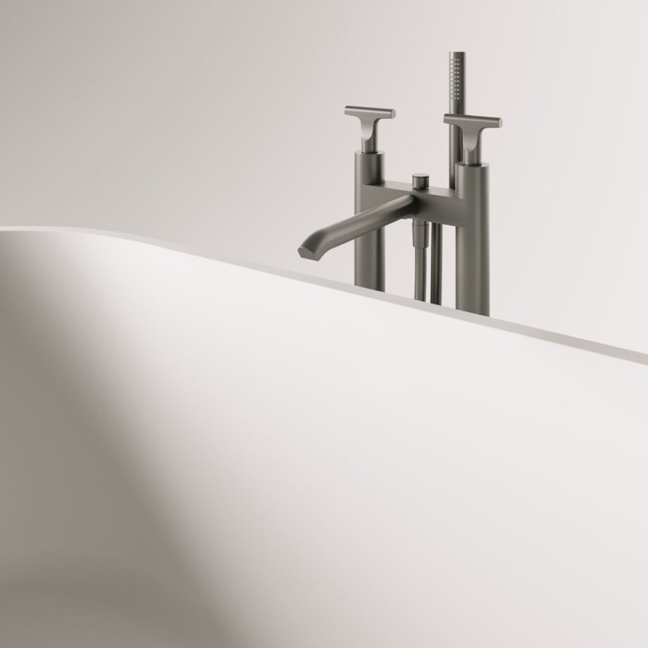 Eraldiseisev kivivann PAA DECO RIM 166x81 cm, matt Silkstone