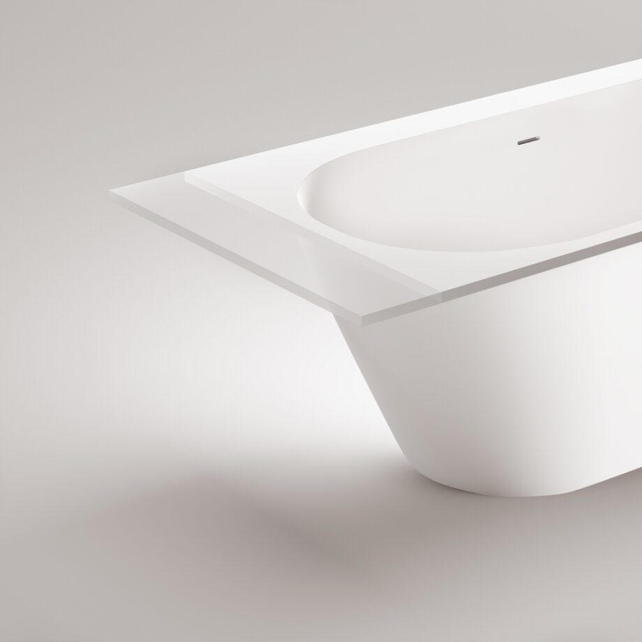 Mõõdu järgi kivivann PAA DECO SHAPE RE D 170–200x82,5 cm, matt Silkstone