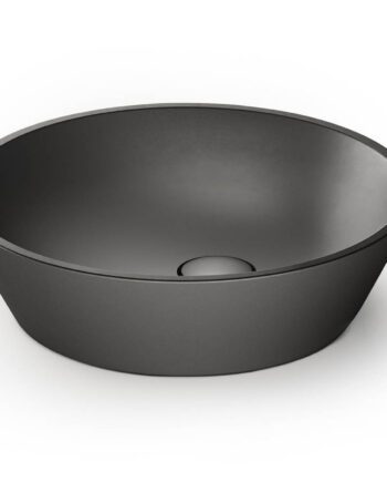 Valamu tööpinnale PAA DECO Ø45 cm, must Graphite