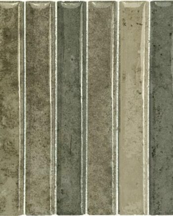 Keramisk mosaik Dune Kit-Kat Musgo Glossy, 11,5x23,1 cm, 8 mm