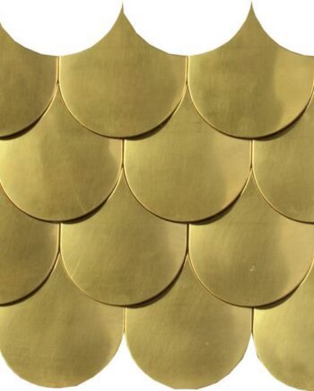 Metallmosaik Dune Sirena Gold, 30x20 cm, 5 mm