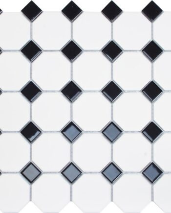 Keramisk mosaik Dune Oxford Black, 29,5x29,5 cm, 6 mm