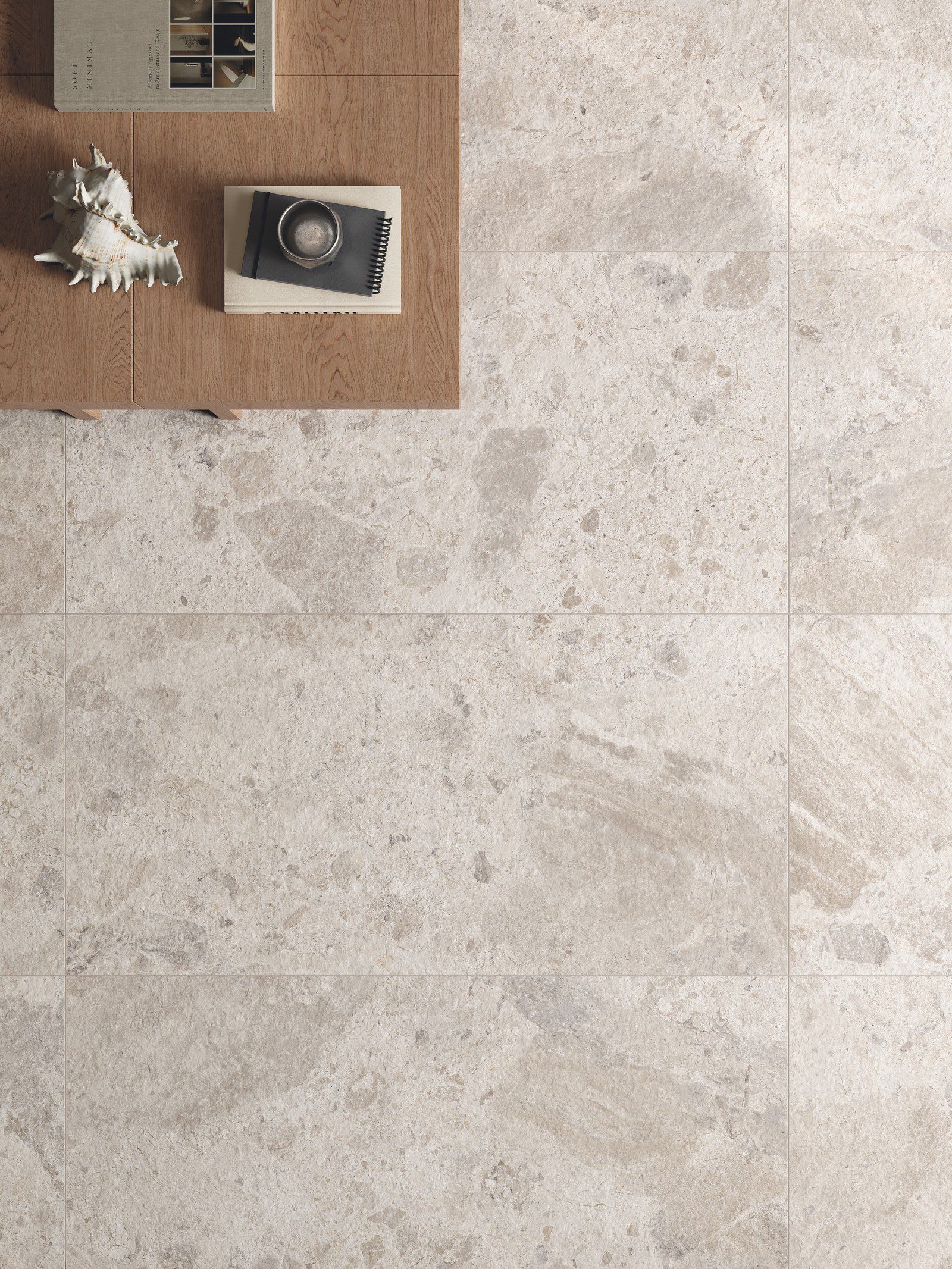 Kivimustriga keraamiline põrandaplaat ABK Era Blooming Ivory, 60x120 cm, 8,5 mm, matt (naturale)