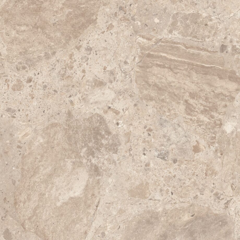 Kivimustriga keraamiline põrandaplaat ABK Era Blooming Taupe, 120x120 cm, 8,5 mm, poolpoleeritud (lappato)