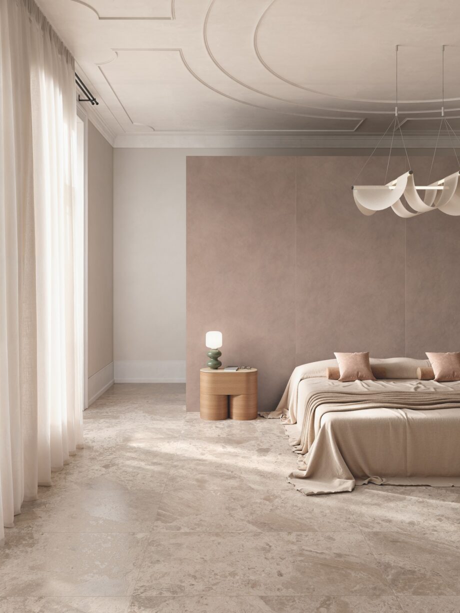 Kivimustriga keraamiline põrandaplaat ABK Era Blooming Taupe, 60x120 cm, 8,5 mm, matt, libisemiskindel R11