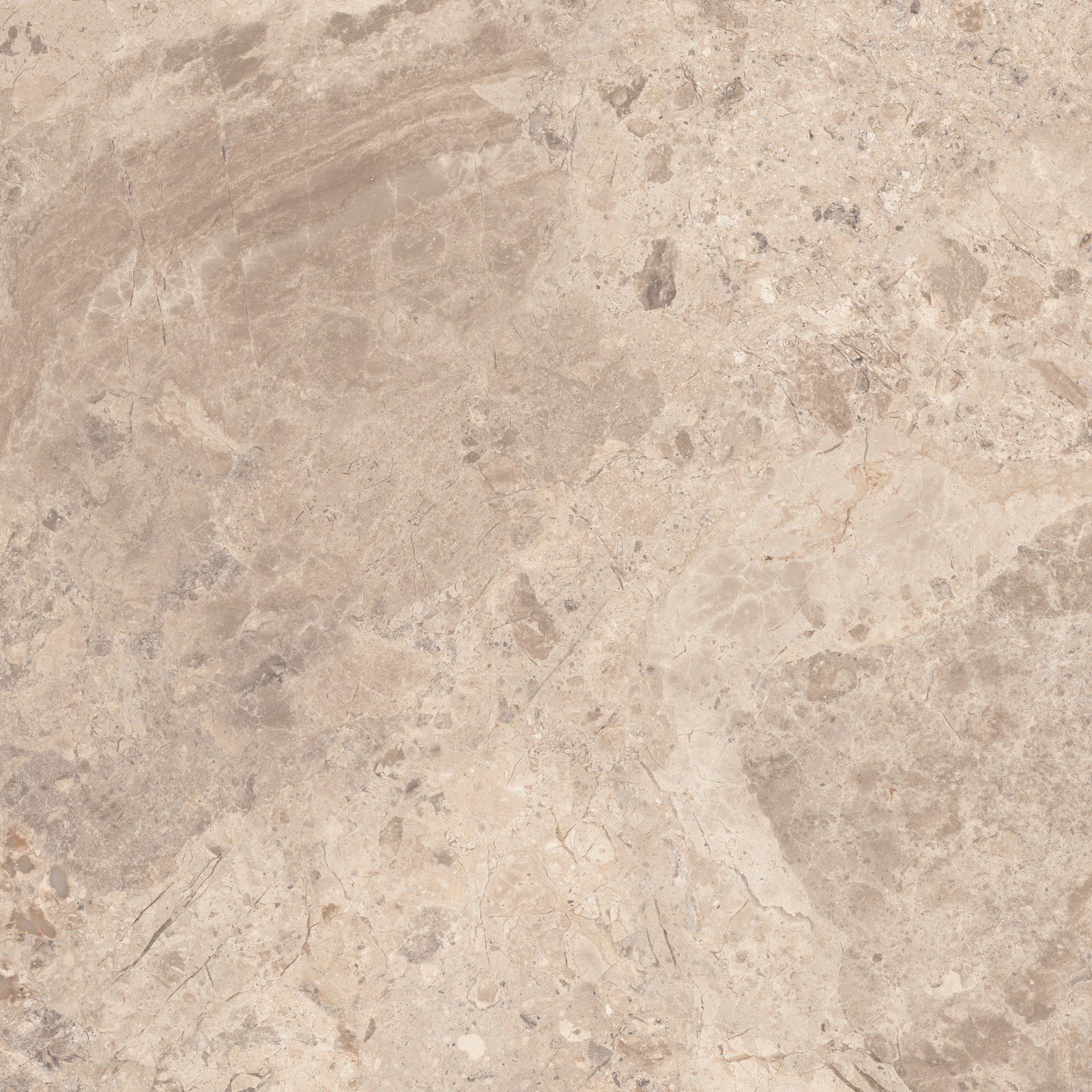 Kivimustriga keraamiline põrandaplaat ABK Era Blooming Taupe, 80x80 cm, 8,5 mm, matt (naturale)
