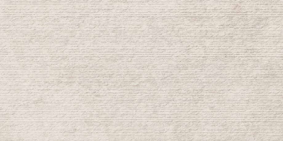 Kivimustriga keraamiline dekoorplaat ABK Era Groove Ivory, 60x120 cm, 8,5 mm, reljeefne, matt
