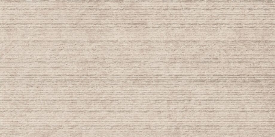 Kivimustriga keraamiline dekoorplaat ABK Era Groove Taupe, 60x120 cm, 8,5 mm, reljeefne, matt