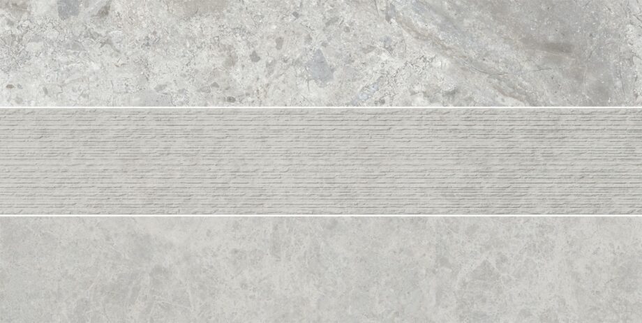 Kivimustriga keraamiline dekoorplaat ABK Era Mix Ash, 20x120 cm, 8,5 mm, matt (naturale)