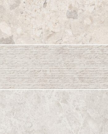Kivimustriga keraamiline dekoorplaat ABK Era Mix Ivory, 20x120 cm, 8,5 mm, matt (naturale)