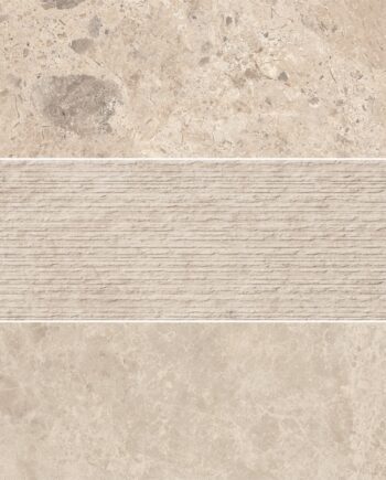 Kivimustriga keraamiline dekoorplaat ABK Era Mix Taupe, 20x120 cm, 8,5 mm, matt (naturale)