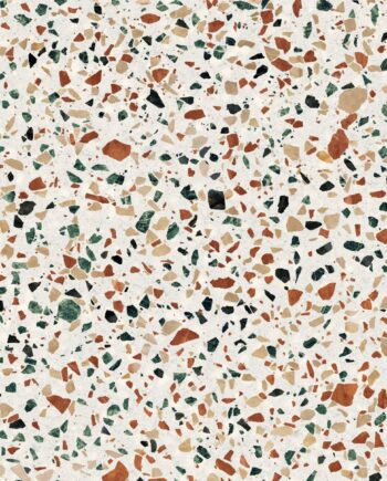 Terrazzo-mustriga keraamiline põrandaplaat ABK Play Dots Multiwhite 20x20 cm – plaat
