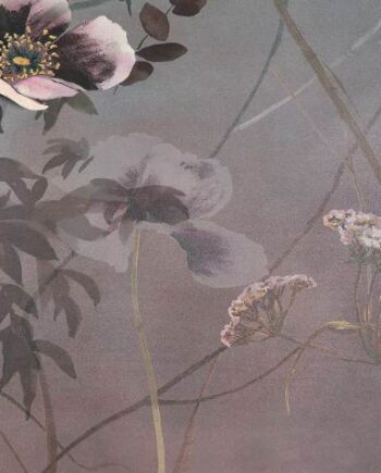 Mustriline keraamiline dekoorplaat ABK Wide&Style Country Flowers Pink B, 120x240 cm (4 x 60x120 cm), 8,5 mm, matt