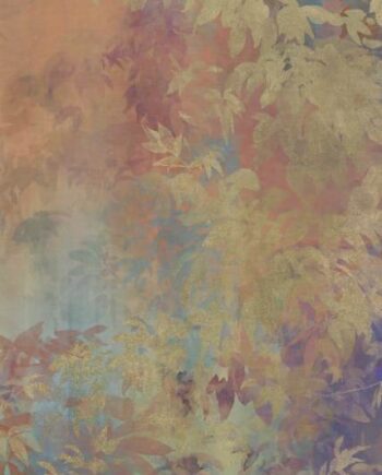 Mustriline suur keraamiline dekoorplaat ABK Wide&Style Foliage Orange B, 120x280 cm, 6 mm, matt