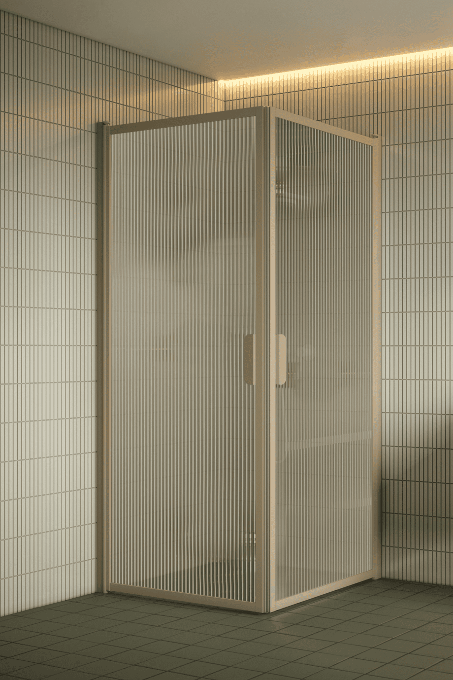 Dušinurk Hietakari Bläk 757 New York, Sand raam, Reeded soonikklaas