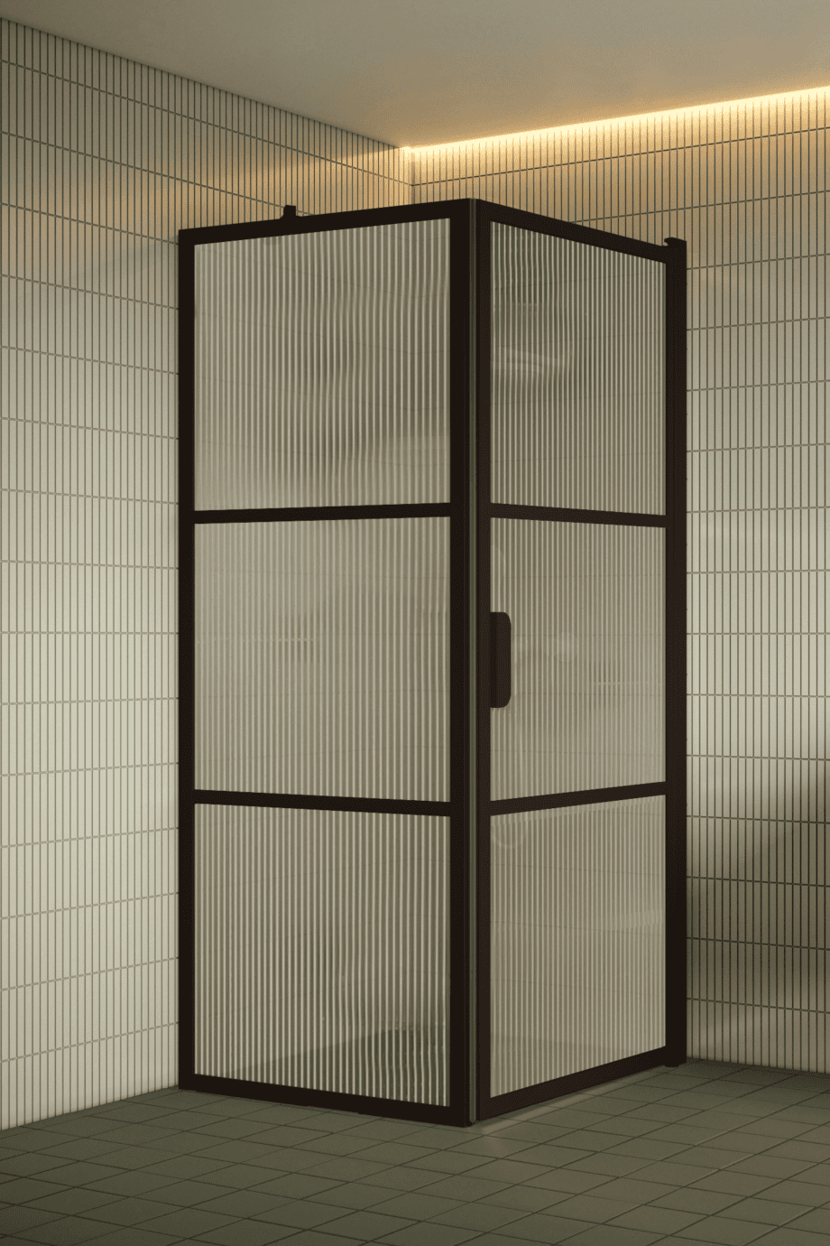 Dušinurk Hietakari Bläk 760 Tokyo, Cocoa raam, Reeded soonikklaas Dušinurk Hietakari Bläk 760 Tokyo, Cocoa raam, Reeded soonikklaas