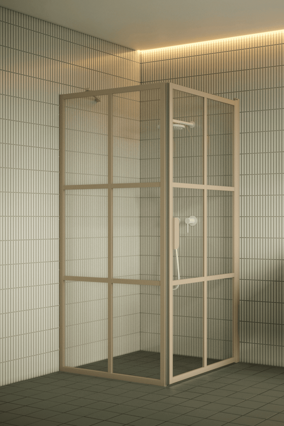 Dušinurk Hietakari Bläk 765 Paris, Sand raam, hall toonklaas