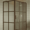 Dušinurk Hietakari Bläk 766 Paris, Mocha raam, läbipaistev klaas