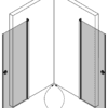 Dušinurk Hietakari Forma 372 – 3D-joonis 2