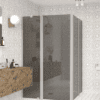 Dušinurk Hietakari Infinia 262, alumiiniumraam, hall toonklaas