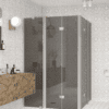 Dušinurk Hietakari Infinia 264, alumiiniumraam, hall toonklaas