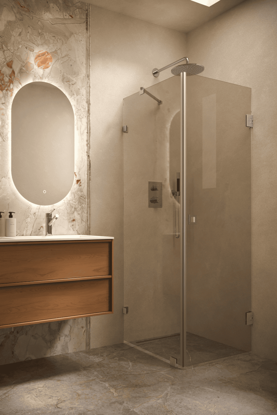 Dušinurk Hietakari Vetro 540, kroomitud furnituur, pronkstoonklaas Dušinurk Hietakari Vetro 540, kroomitud furnituur, pronkstoonklaas