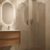 Dušinurk Hietakari Vetro 542, messingfurnituur, pronkstoonklaas