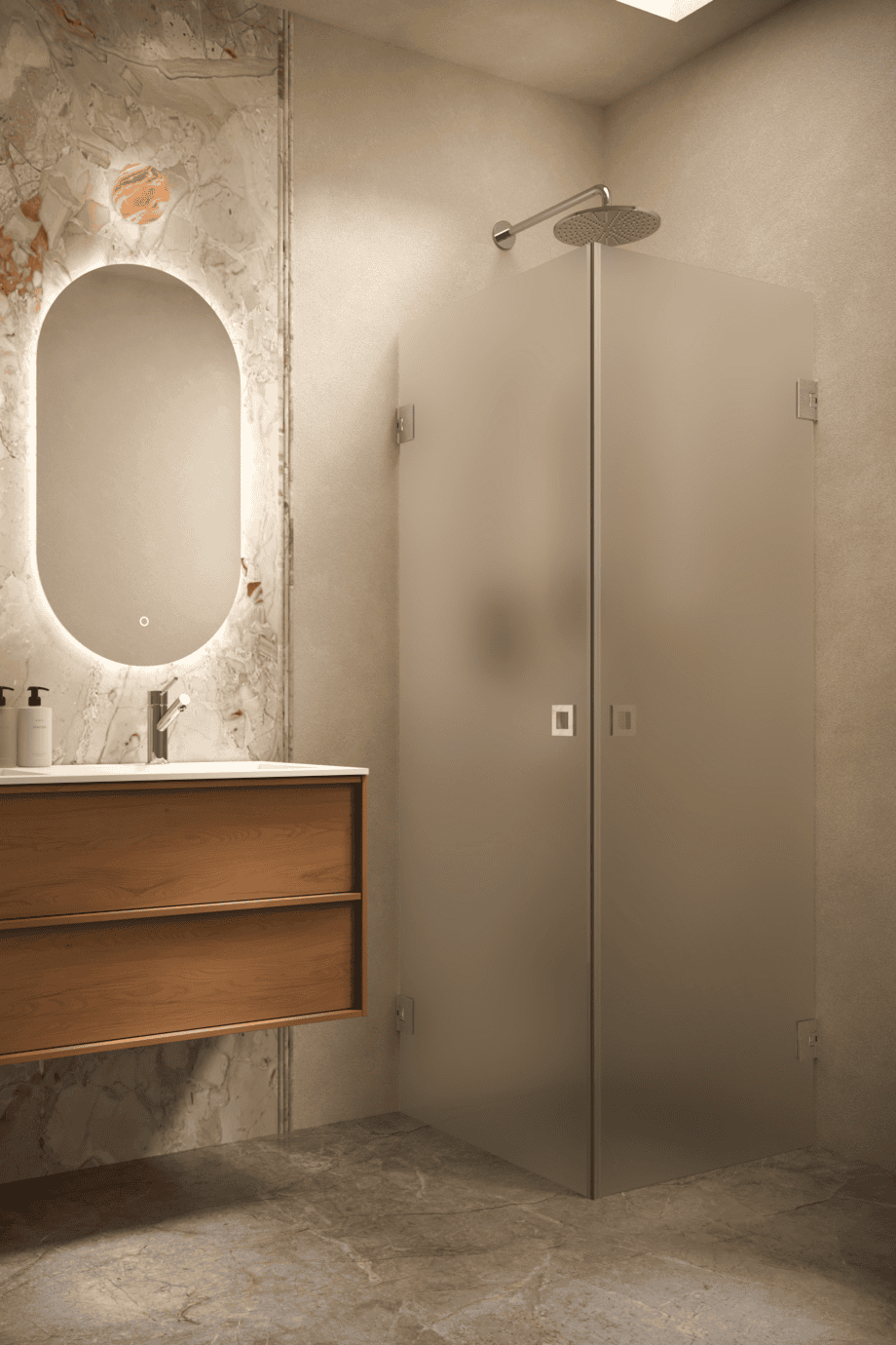 Dušinurk Hietakari Vetro 543, kroomitud furnituur, ülikirgas satiinklaas Dušinurk Hietakari Vetro 543, kroomitud furnituur, ülikirgas satiinklaas