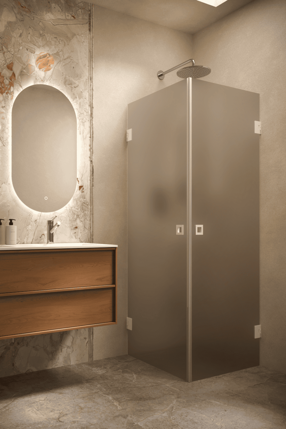 Dušinurk Hietakari Vetro 543, valge furnituur, pruun satiinklaas Dušinurk Hietakari Vetro 543, valge furnituur, pruun satiinklaas