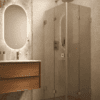 Dušinurk Hietakari Vetro 546, messingfurnituur, pronkstoonklaas