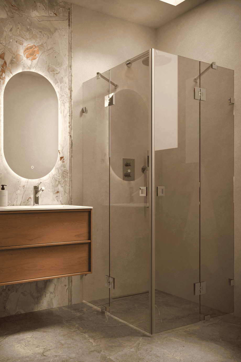 Dušinurk Hietakari Vetro 548, kroomitud furnituur, pronkstoonklaas Dušinurk Hietakari Vetro 548, kroomitud furnituur, pronkstoonklaas