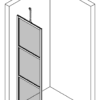 Kinnine dušisein Hietakari Bläk 734 Tokyo – 3D-joonis