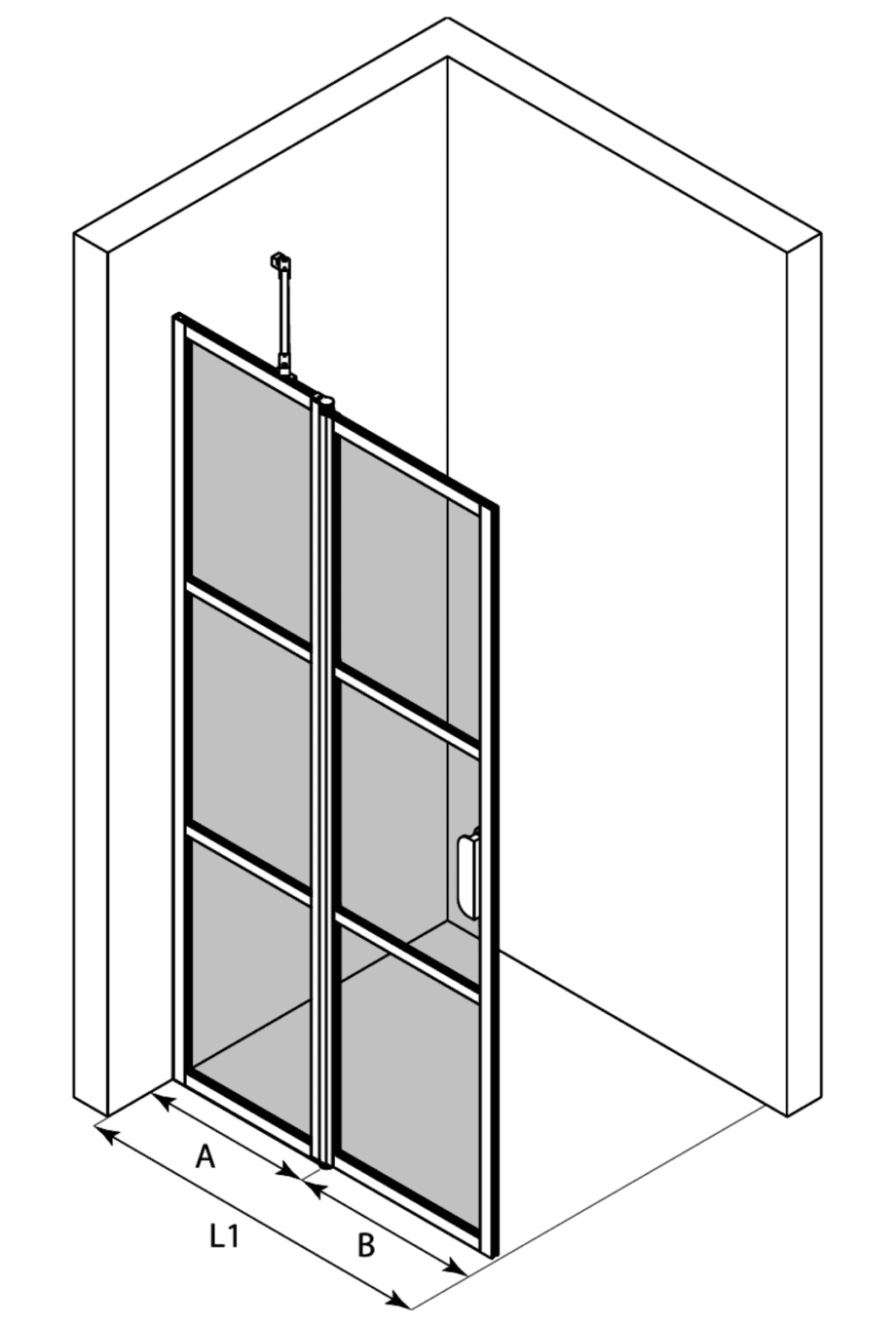 Pöörduv dušisein kinnisosaga Hietakari Bläk 736 Tokyo – 3D-joonis Pöörduv dušisein kinnisosaga Hietakari Bläk 736 Tokyo – 3D-joonis