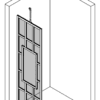 Kinnine dušisein Hietakari Bläk 800 Shanghai – 3D-joonis Kinnine dušisein Hietakari Bläk 800 Shanghai – 3D-joonis