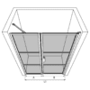 Dušisein nišši Hietakari Bläk 745 Tokyo – 3D-joonis