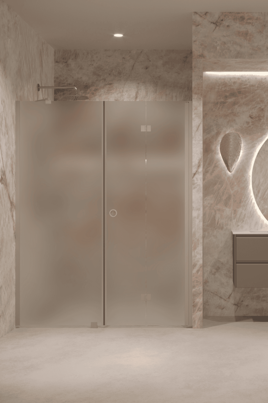 Dušisein nišši Hietakari Forma 318, Sand raam, satiin mattklaas Dušisein nišši Hietakari Forma 318, Sand raam, satiin mattklaas