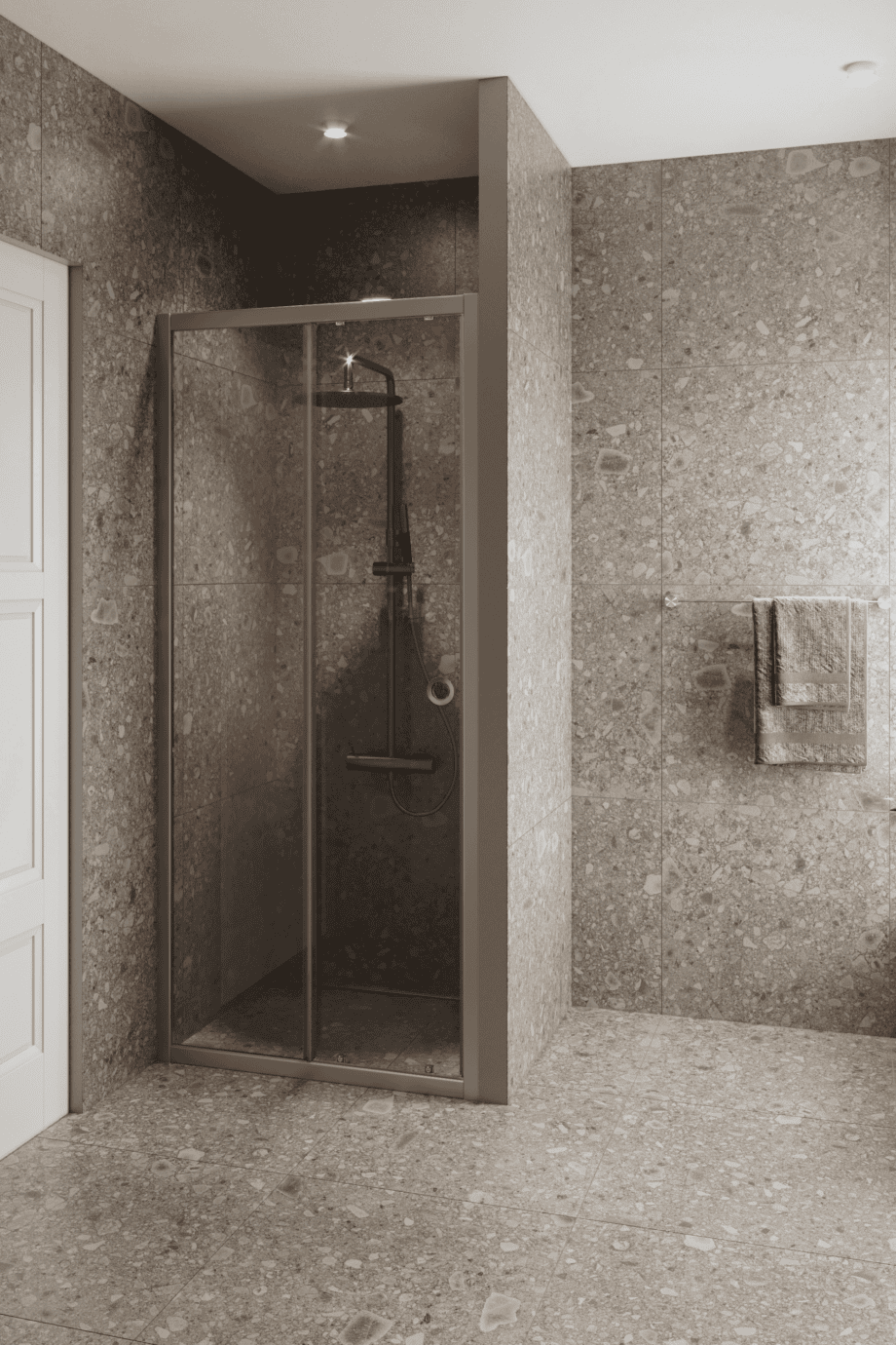 Dušisein nišši Hietakari Forma 462, alumiiniumraam, ülikirgas klaas