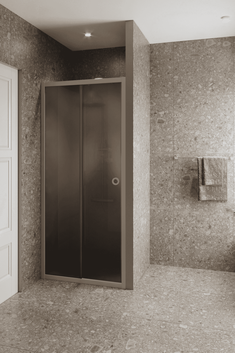 Dušisein nišši Hietakari Forma 462, Sand raam, hall satiinklaas