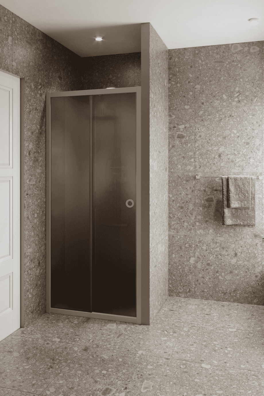 Dušisein nišši Hietakari Forma 462, Sand raam, pruun satiinklaas