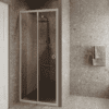 Dušisein nišši Hietakari Forma 462, valge raam, pronkstoonklaas