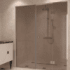 Dušisein nišši Hietakari Vetro 551, kroomitud furnituur, pronkstoonklaas
