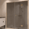 Dušisein nišši Hietakari Vetro 551, messingfurnituur, hall toonklaas