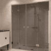 Dušisein nišši Hietakari Vetro 553, kroomitud furnituur, hall toonklaas Dušisein nišši Hietakari Vetro 553, kroomitud furnituur, hall toonklaas