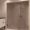 Dušisein nišši Hietakari Vetro 555, messingfurnituur, pronkstoonklaas