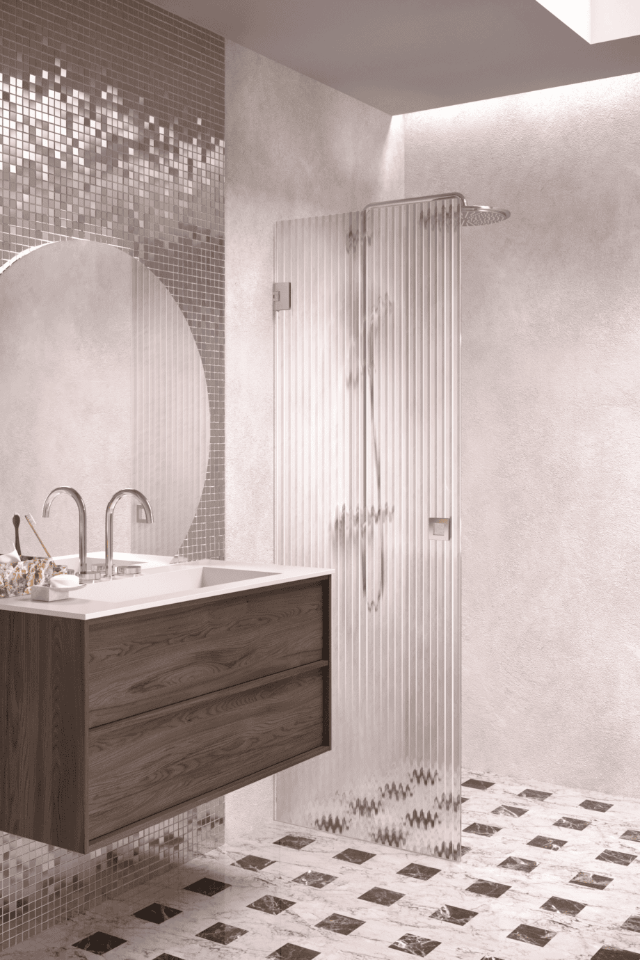 Pöörduv dušiuks Hietakari Vetro 512, kroomitud furnituur, Reeded soonikklaas Pöörduv dušiuks Hietakari Vetro 512, kroomitud furnituur, Reeded soonikklaas