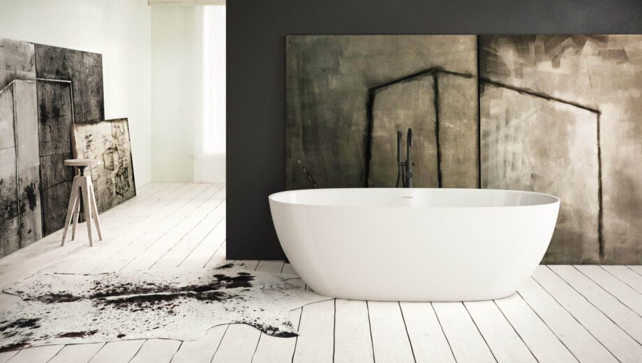 Eraldiseisev kivivann PAA BELLA 170,5×80 cm, kivimass – vaade 2 Eraldiseisev kivivann PAA BELLA 170,5x80 cm, kivimass – vaade 2